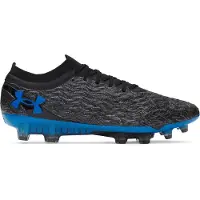 Under Armour Magnetico Elite 5 Gras Voetbalschoenen (FG) Zwart Blauw