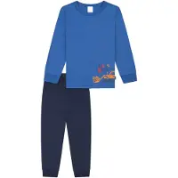 Schiesser Nachtkledij 'Boys World' blauw