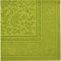Papstar 50 Servetten ROYAL Collection 1/4 vouw 40 cm x 40 cm lime Ornaments