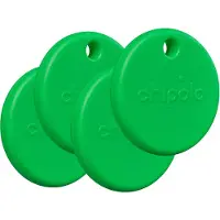 Chipolo POP - Bluetooth Tracker & KeyFinder - Werkt met Apple Find My & Android Find My Device - Tracker Apple iPhone & Android - 120 dB - Groen - 4 Pack