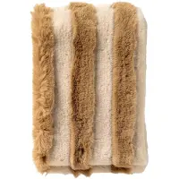 Dutch decor - ELLIOT - plaid 130x160 cm - imitatiebont - Irish Cream - beige