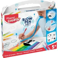 Maped CREATIV 846710 Puste-Stifte Blow Pen String Art-mit Spüh-und Malvorlagen
