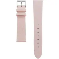 CO88 Collection 8CS-10011 Leren Horlogeband - 18mm Aanzet - Gesp - 20cm Totaal lengte - Licht Roze - Staal