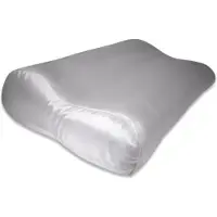 Silk Heaven Zijden Kussensloop ergonomisch Pearl Grey - 19MM - - 40x60cm