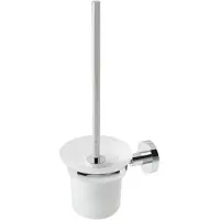 Eastbrook Genoa messing glazen toiletborstelhouder chroom
