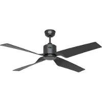 CasaFan ECO VENTOS IP44 132 BG-BG WiFi Flügel basaltgrau Plafondventilator 26 W (Ø x h) 132 cm x 435 mm Basaltgrijs Met afstandsbediening, Timer, Met