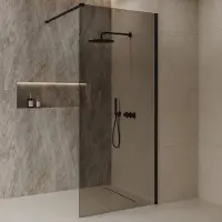 Best design Inloopdouche best-design dalis 80x200 cm nero mocha