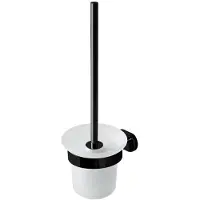 Eastbrook Salerno messing toiletborstelhouder zwart mat