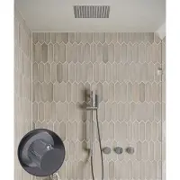 Saniclear Plus Curved Pro inbouw regendouche met inbouw douchekop 30x30cm, glijstang en staafhanddouche chroom