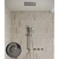 Saniclear Plus Stripes inbouw regendouche met inbouw douchekop 30x30cm, glijstang en 2 standen handdouche RVS