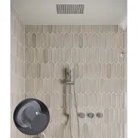 Saniclear Plus Stripes inbouw regendouche met inbouw douchekop 30x30cm, glijstang en staafhanddouche chroom