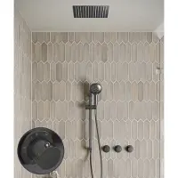 Saniclear Plus Curved inbouw regendouche met inbouw douchekop 30x30cm, glijstang en 2 standen handdouche verouderd ijzer - gunmetal