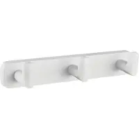Eastbrook Asti messing handdoekhaak triple wit mat