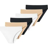 Schiesser Slip beige / zwart / wit