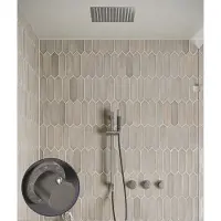 Saniclear Plus Stripes Pro inbouw regendouche met inbouw douchekop 30x30cm, glijstang en staafhanddouche RVS