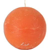 LUZ Rasteli Your Kaars-Bolkaars Oranje-Rood D 10 cm