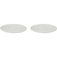 Palmer - White Delight - Bord - 2 stuks - ø 32 cm - Wit - Porselein - Bordenset