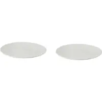 Palmer - White Delight - Bord - 2 stuks - ø 27 cm - Wit - Porselein - Bordenset