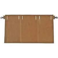 Houtkamp Leren Horeca Schort - Korte Sloof voor bevestiging aan Riem - Vintage Hunter Leer - Cognac Bruin