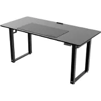 Ultradesk UPLIFT – Verstelbaar Bureau met Elektrische Hoogteverstelling – Zwart – Voor Gaming, Home Office & Kantoor – Stevig Stalen Frame & Groot Werkblad 160x75 cm