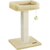 Feandrea Kattenboom – Met pluchen platform – 40×30 cm – Grijs