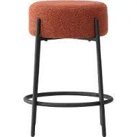 Hioshop Tucson barstoel bouclé rood