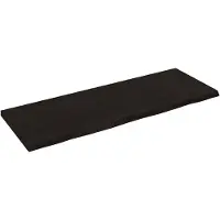 vidaXL Wastafelblad 140x50x(2-4) cm behandeld massief hout donkerbruin