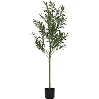 vidaXL Kunstolijfboom 450 blaadjes 120 cm groen