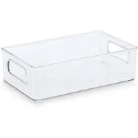 Zeller opbergbakje large present - Transparant - BPA-vrij