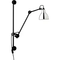 Lampe Gras Wandlampe , 201 Round, Zwart, Woonkamer, Metaal, Designer