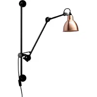 DCW éditions Wandlampe , 201 Round, Zwart, Woonkamer, Metaal, Designer