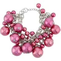 Behave - Armband - roze parels - opvallende feeststijl
