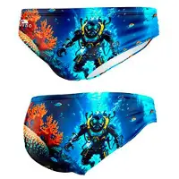 Turbo Ciber-dive Swimming Brief Veelkleurig 6XL Man