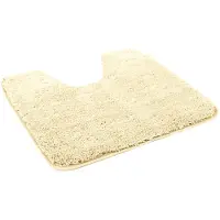 Kinzler J-10002/01 Natuurlijke badmat, microvezel, 50x55 cm met uitsparing