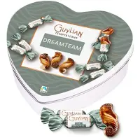 Guylian geschenkdoos hartje "Dreamteam" - Temptations Original Praliné - melkchocolade met praliné - chocoladecadeau - 104.50g