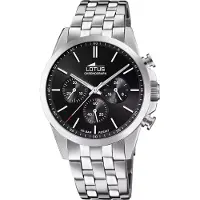 Lotus Analoog horloge zwart