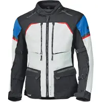 Held Tridale Top Lichtgrijs Blauw Rood Waterdicht Textiele Motorjas Maat L