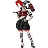 Atosa Sinister Harlekijn Dameskostuum