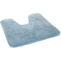Kinzler J-10002/16 lichtblauwe badmat, microvezel, 50x55 cm met uitsparing