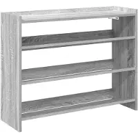 vidaXL Schoenenrek 80x25x62 cm bewerkt hout grijs sonoma eikenkleur