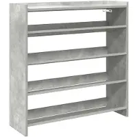 vidaXL Schoenenrek 80x25x81 cm bewerkt hout betongrijs