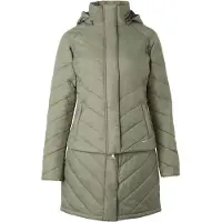 HORZE Aurora Gewatteerde Parka met afneembare rok, dames, Beetle Green, 40