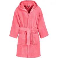 Playshoes badjas koraalroze Rood Jongens/Meisjes Katoen Capuchon Effen - maat 122/128