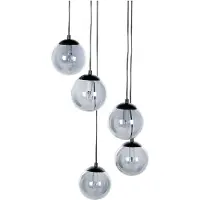 Beliani NOEL - Hanglamp - Zwart - Glas