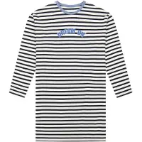 Schiesser Nachthemd 'Nightwear 1' lichtblauw / zwart / wit