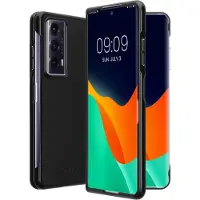 Kwmobile Hoesje geschikt voor HONOR Magic V2 - 2-delig telefoonhoesje in zwart - Imitatieleer