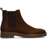 Manfield Taupe nubuck chelsea boots | Maat 45