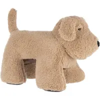 J-Line deurstopper Hond - polyester - beige