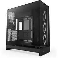NZXT PC-behuizing H9 FLOW RGB 2025 Mid-tower Zwart met zij- en voorpaneel van gehard glas