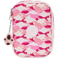 Kipling pennenzak Female BTS Prt roze palm - 100 pennen - 26 lussen